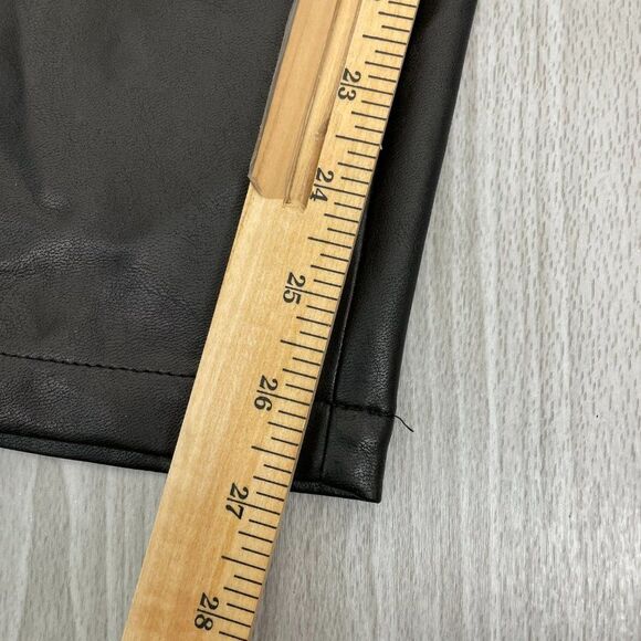 Aritzia Wilfred Free Modern Cargo Vegan Leather High Rise Button Fly Pant 0 - Picture 12 of 12